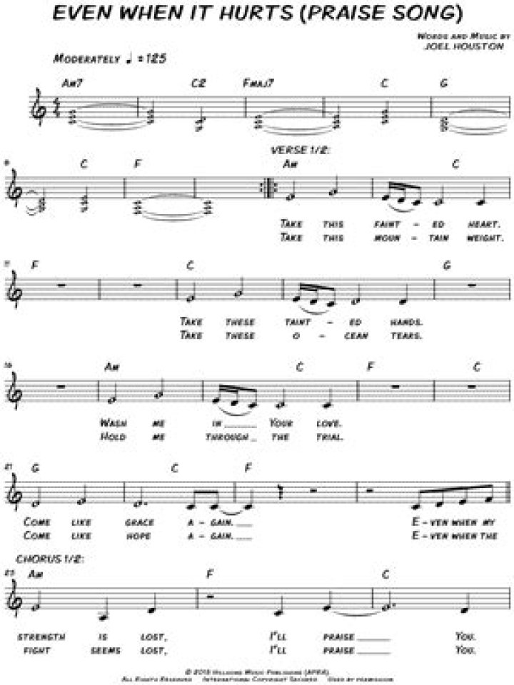 'Even When It Hurts (Praise Song)' -  australian Songs