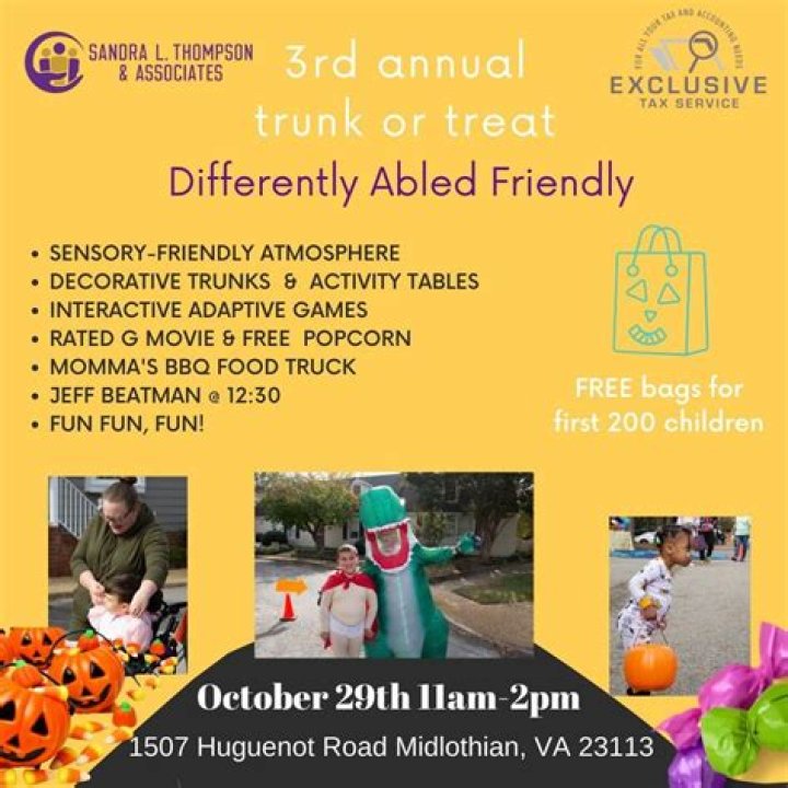 3rd Annual Differently Abled Friendly Trunk or Treat
