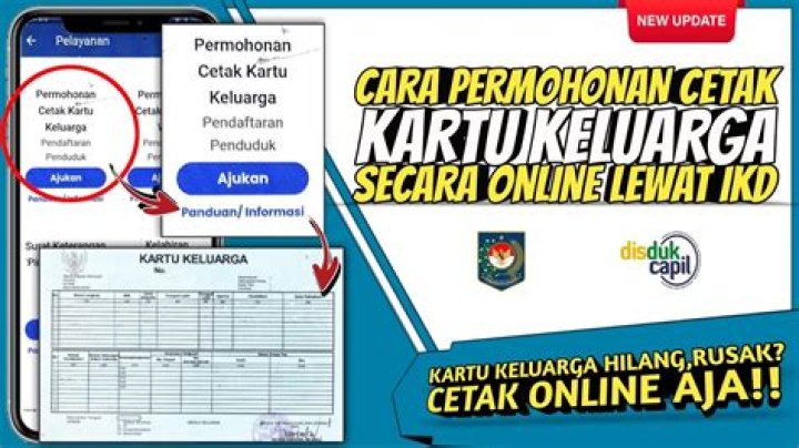 Cara Cetak Kartu Keluarga secara Online