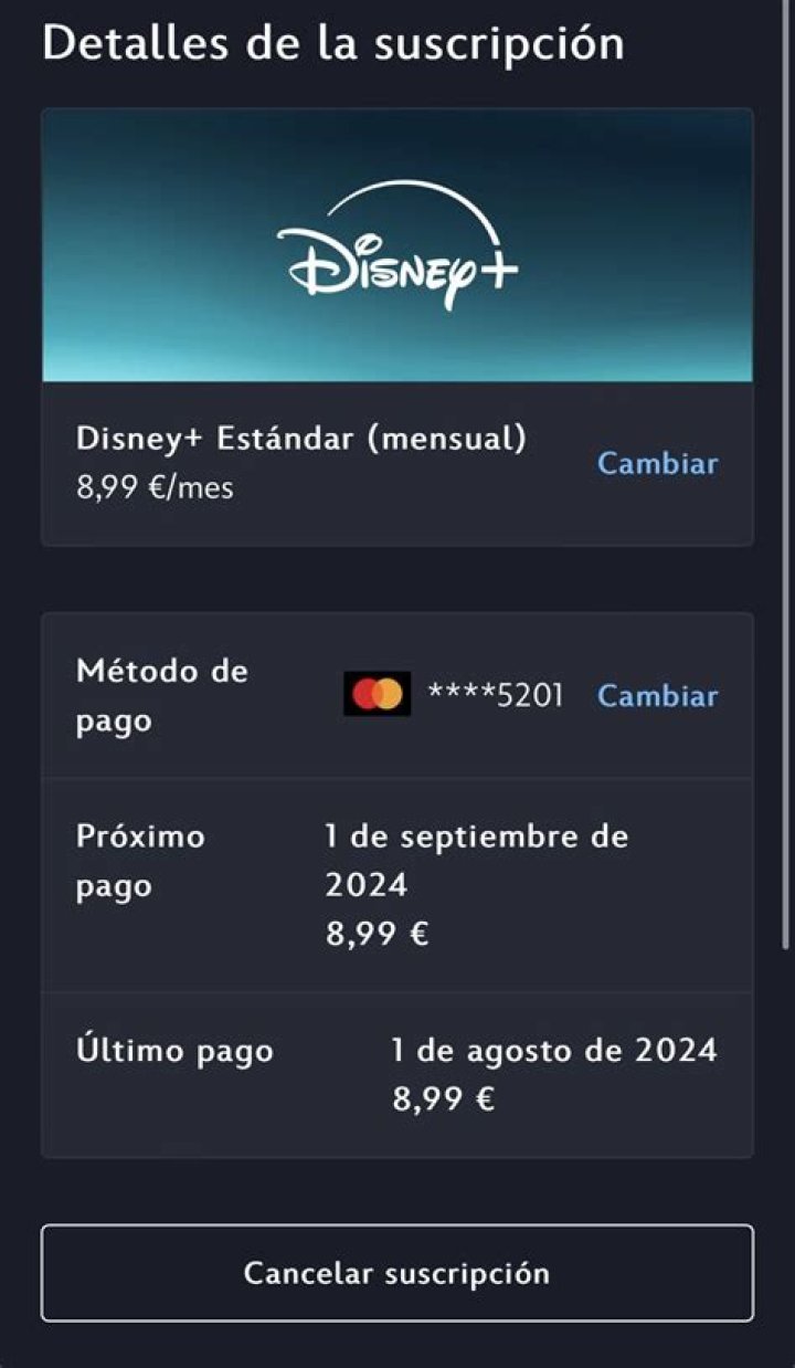 Cómo cancelar tu suscripción a Disney Plus rápidamente