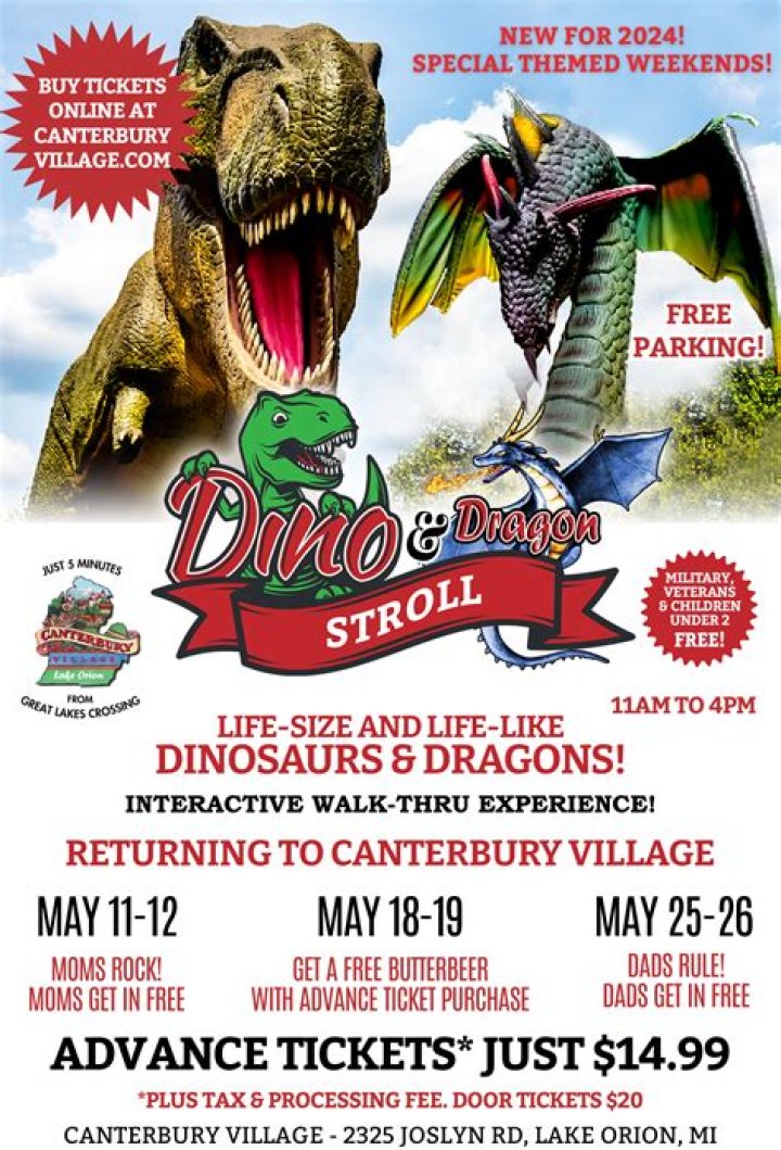 Dino & Dragon Stroll at Greater Richmond Convention Center