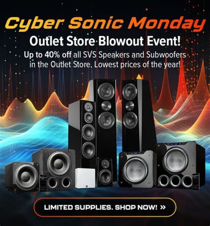 Don't miss SVS Sound Cyber Monday Outlet Store Blowout Event