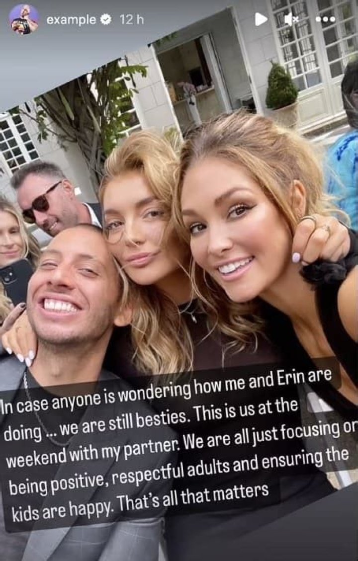 Example confirms new romance five months after split from wife Erin McNaught