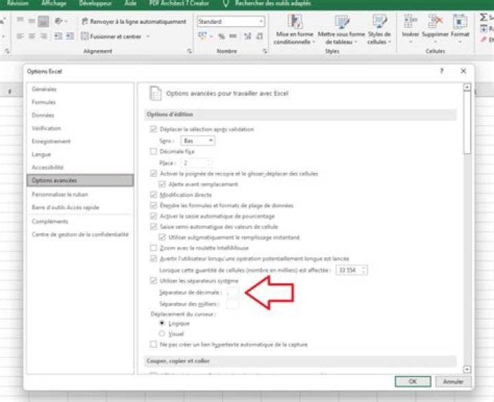 Excel transformer point en virgule : astuce