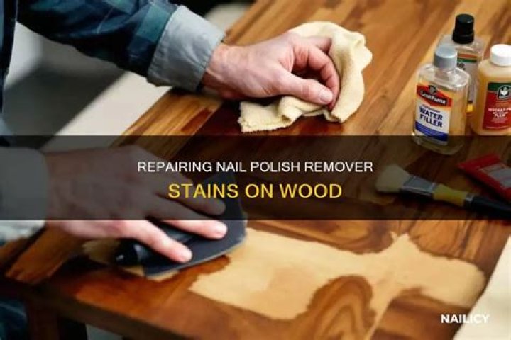 How do you fix nail polish remover damaged furniture?