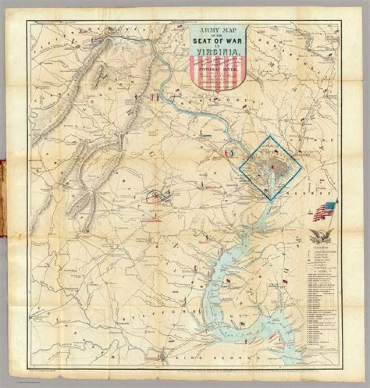 Map of The Week: “Army Map Of The Seat Of War In Virginia”