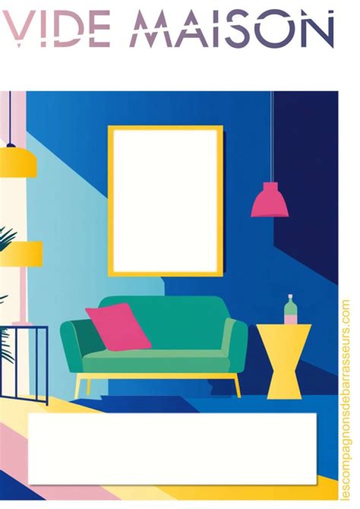Modèle affiche vide maison Word, à imprimer, GRATUIT