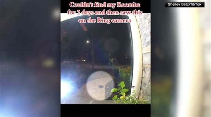 Runaway Roomba escapes out front door