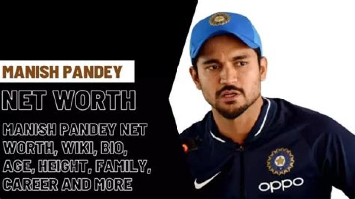 Salary, Income, Net Worth: Manish Pandey - 2024