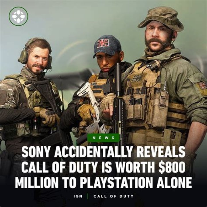 Sony Accidentally Reveals That Call of Duty is Worth $800 Million to PlayStation Alone