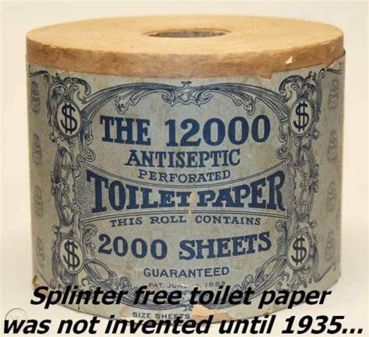 Splinter-Free Toilet Paper Didn’t Exist Before The 1930s