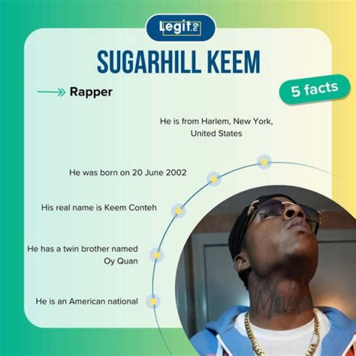 Sugarhill Keem Height , Real Name, Age, Net Worth Bio Overview