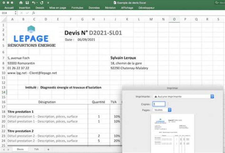 Template devis Excel gratuit, à télécharger ici