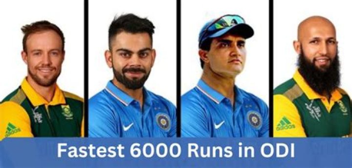 Top 10 Batsmen Who Scored Fastest 6000 Runs in ODI