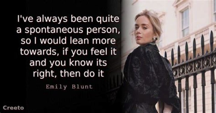 Top 10 Emily Blunt Quotes & Sayings