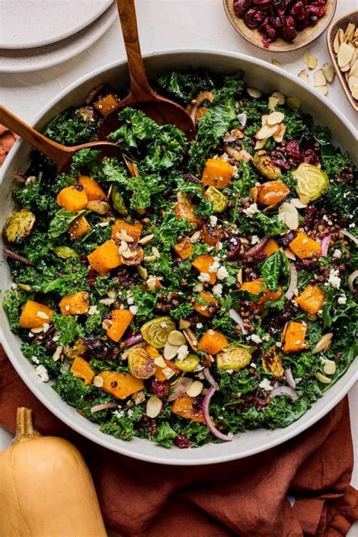 Try This Fall-Favorite Roasted Squash Kale Salad Recipe