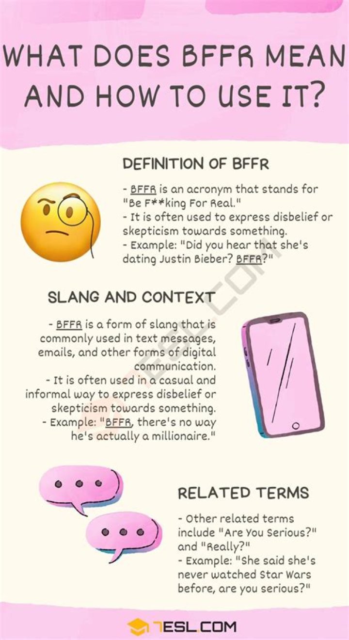 What is the meaning of BFFR in texting and TikTok? Slang explained